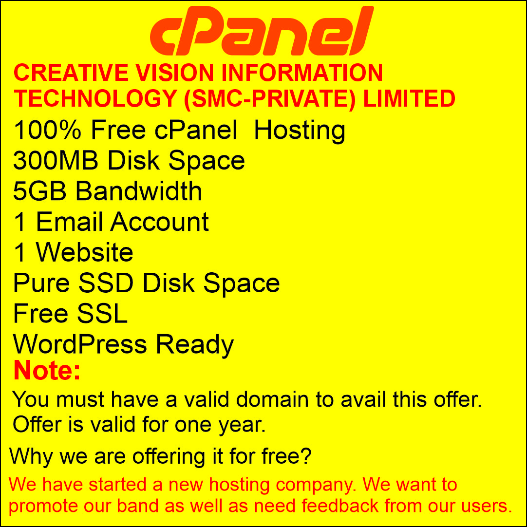 Free Web Hosting with Cpanel